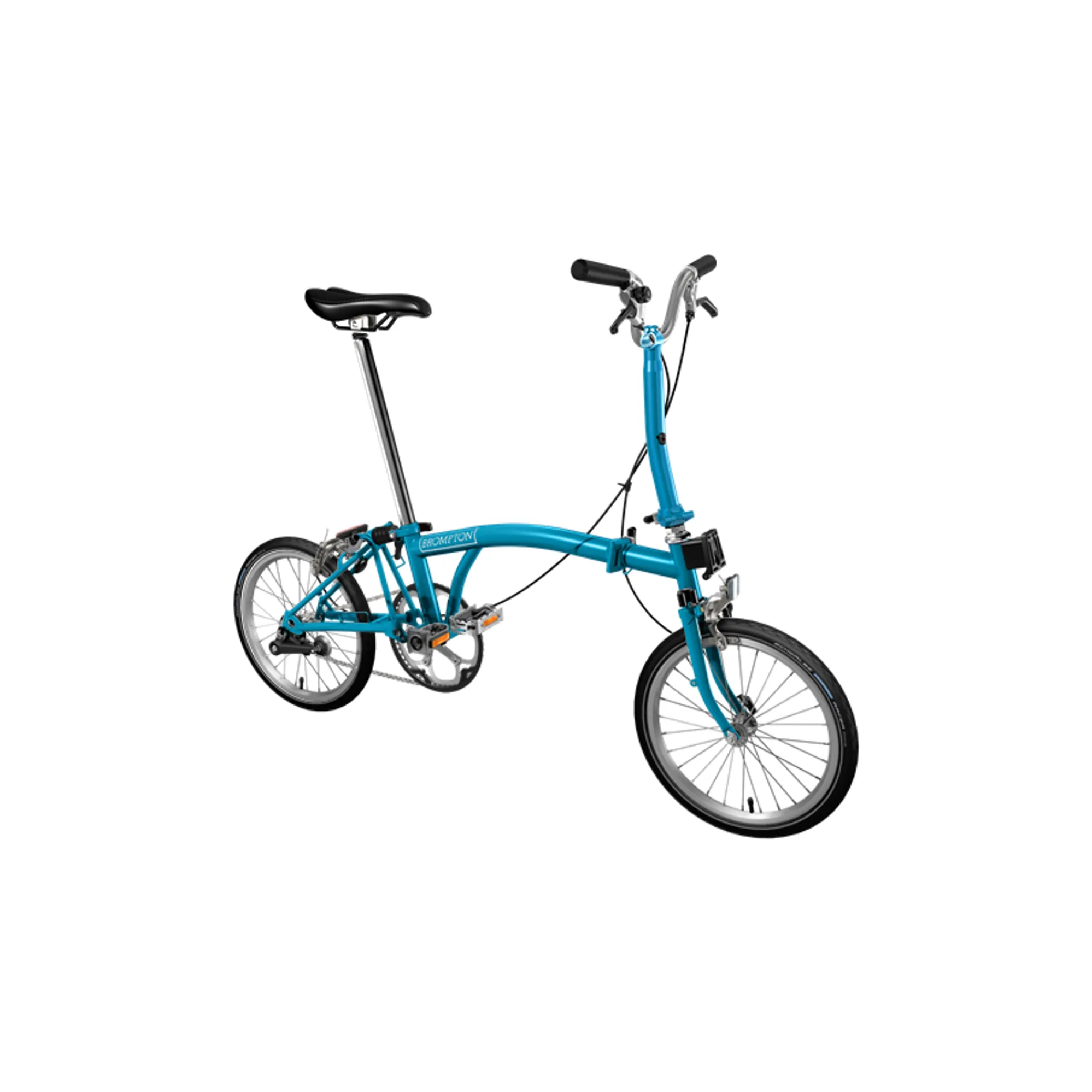 Brompton B75 Turkish Blue Folding Bikes - Main Image