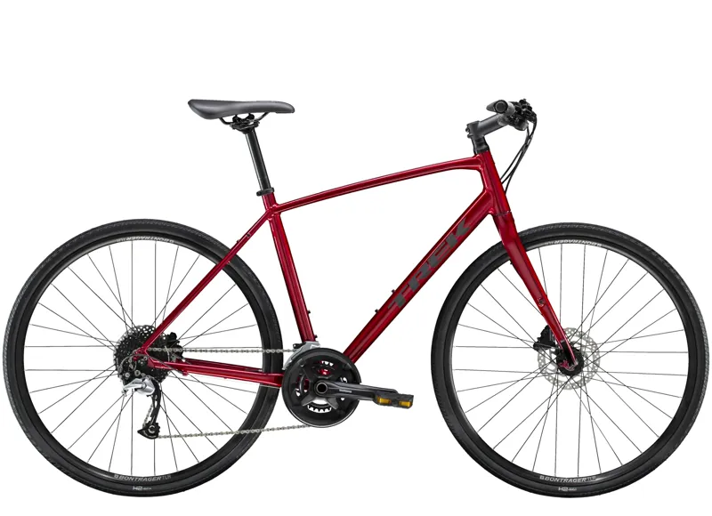 Trek FX 3 Disc Mens Hybrid Bike in Red 2021