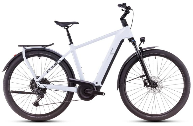 Cube Kathmandu Hybrid One 800 Hybrid Bike in Polar White/Black
