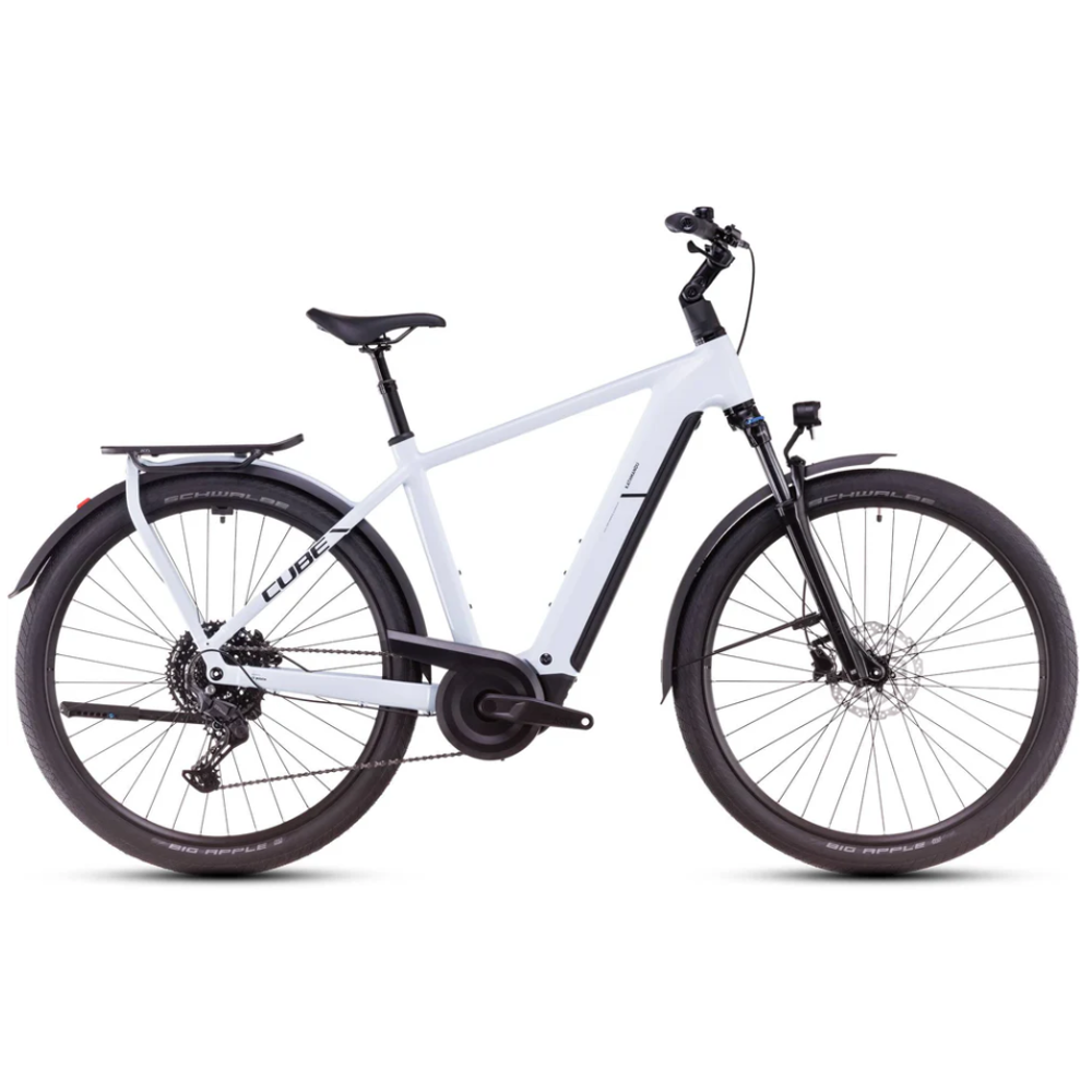 South Downs Bikes Cube Kathmandu Hybrid One 800 Hybrid Bike in Polar White/Black | FREE delivery over £30 + Cycle Scheme
