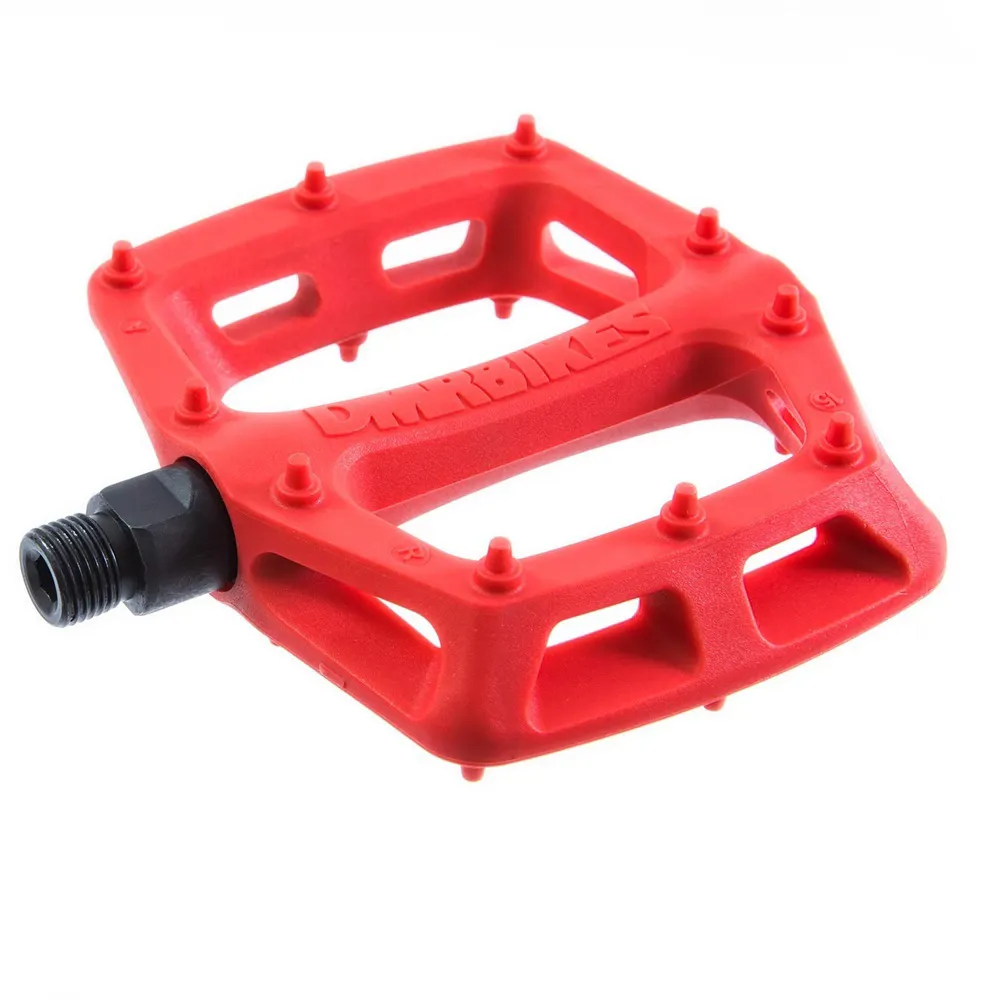 South Downs Bikes DMR Bikes DMR V6 Cro-Mo Axle Plastic Flat Pedal in Red | FREE delivery over £30 + Cycle Scheme