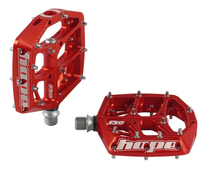 Hope F20 Pedals - Pair - Red