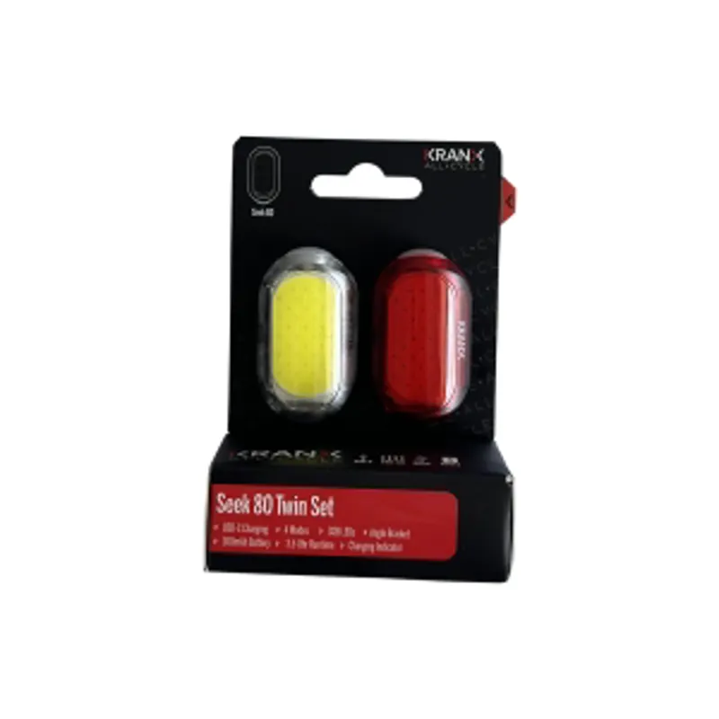 KranX Seek 80 USB-Rechargeable Lightset 80 Lumens-3