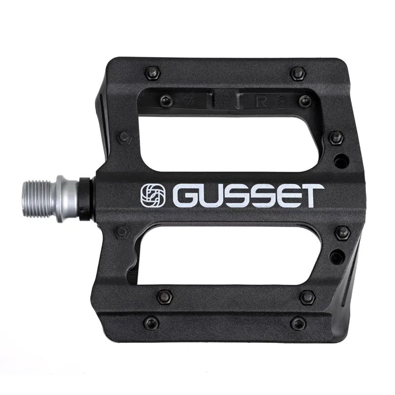 Gusset Merge Pedals Black 9/16