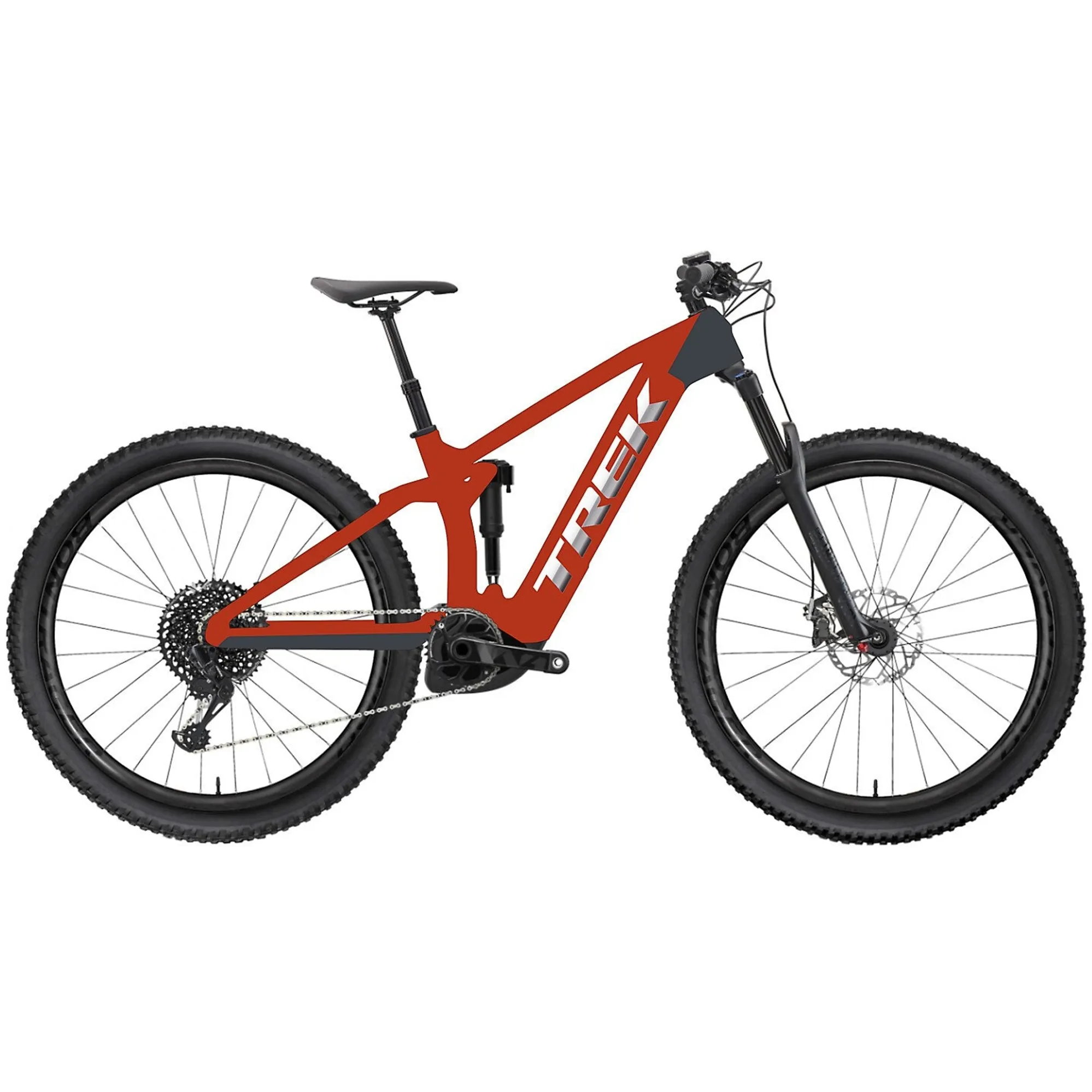 Trek Rail Deore 500w Eu Crimson/Lithium Grey
