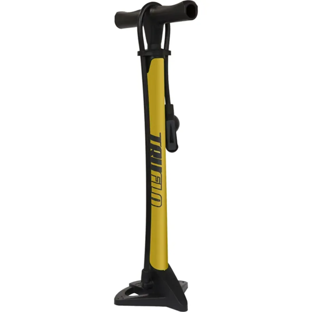 South Downs Bikes Truflo Ecotrax Floor Pump in Yellow | FREE delivery over £30 + Cycle Scheme