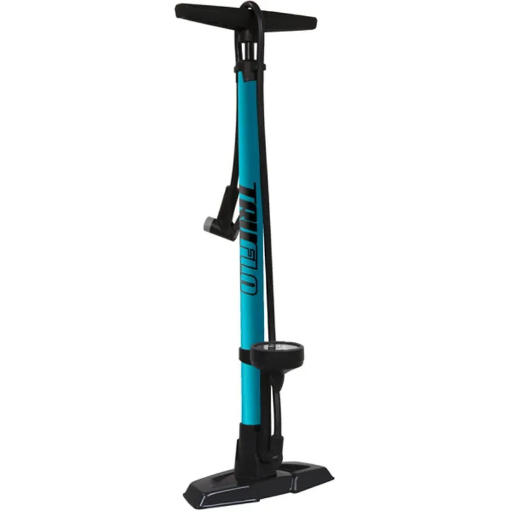South Downs Bikes Truflo Easitrax 4 Floor Pump in Blue | FREE delivery over £30 + Cycle Scheme