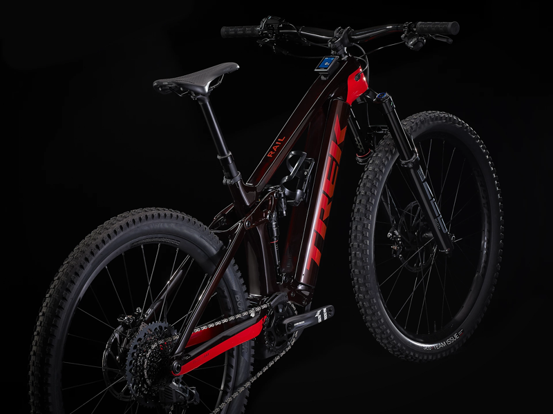 2022 Trek Rail 9.8 GX AXS eMountain Bike in Carbon Red Smoke/Viper Red-9