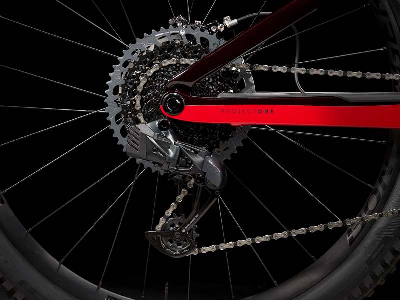 2022 Trek Rail 9.8 GX AXS eMountain Bike in Carbon Red Smoke/Viper Red-8