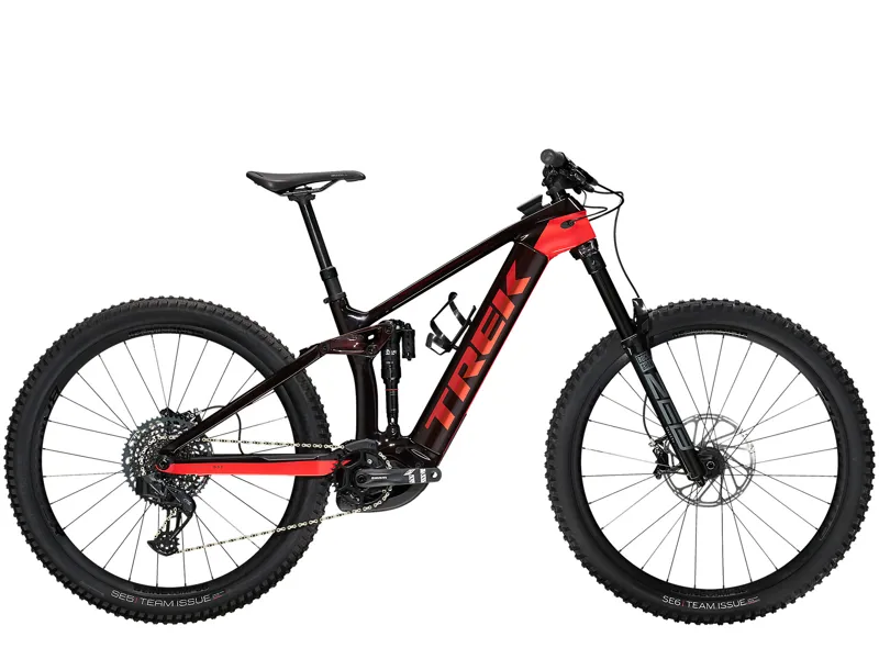 2022 Trek Rail 9.8 GX AXS eMountain Bike in Carbon Red Smoke/Viper Red