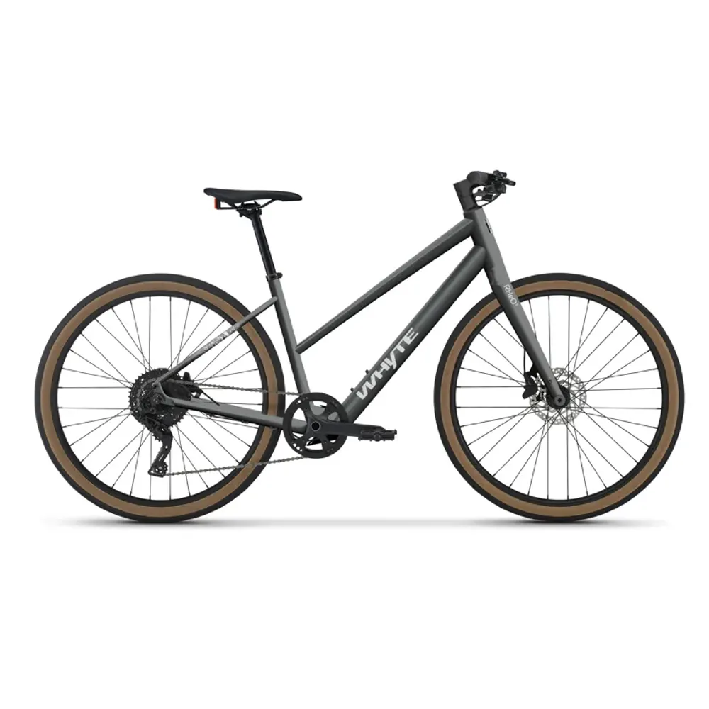 South Downs Bikes Whyte Bikes RheO 2 ST eCity and Leisure Bike in Gloss Silver | FREE delivery over £30 + Cycle Scheme