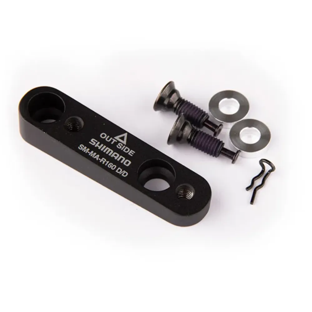 South Downs Bikes Shimano Spares Adapter Flat to Flat for 160mm Rear in Black | FREE delivery over £30 + Cycle Scheme