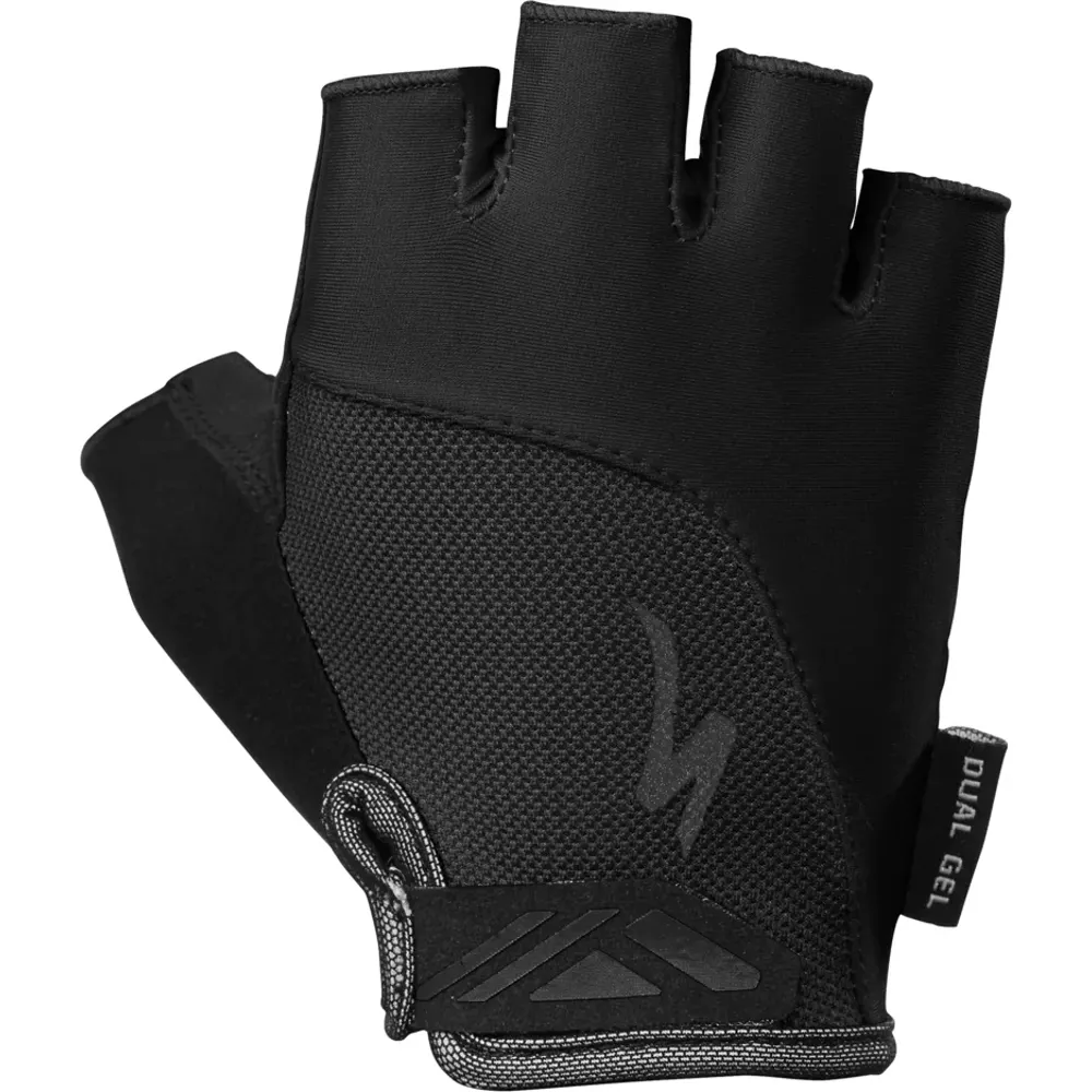 South Downs Bikes Specialized Body Geometry Dual-Gel Women's Short Finger Gloves in Black | FREE delivery over £30 + Cycle Scheme