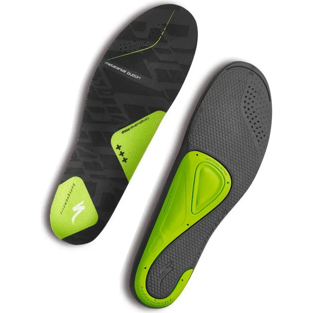 South Downs Bikes Specialized Body Geometry SL High Arch Footbeds in Green | FREE delivery over £30 + Cycle Scheme