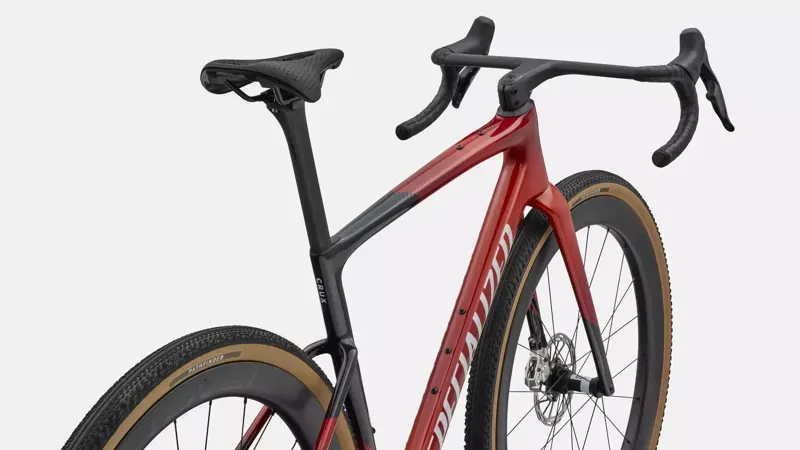 Specialized Crux 5 S-Level SRAM RED XPLR 49 in Redwood/White-3