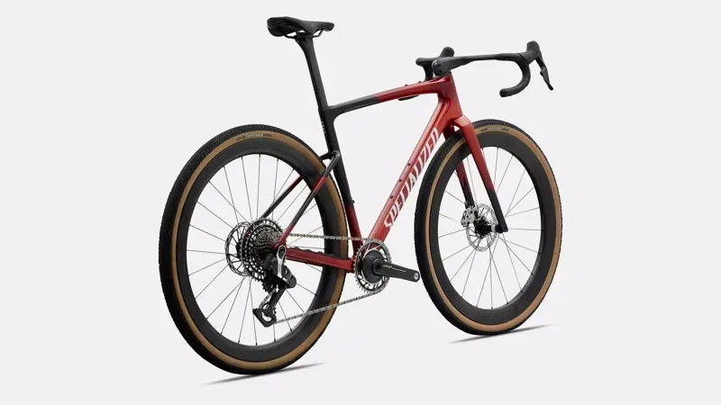 Specialized Crux 5 S-Level SRAM RED XPLR 49 in Redwood/White-2