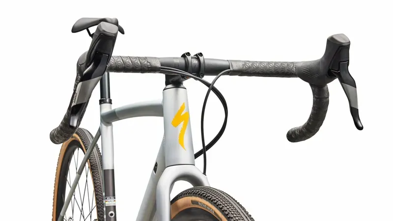 Specialized Crux DSW Comp Gravel Bike in Shadow Silver/Calinia Sunshine-4