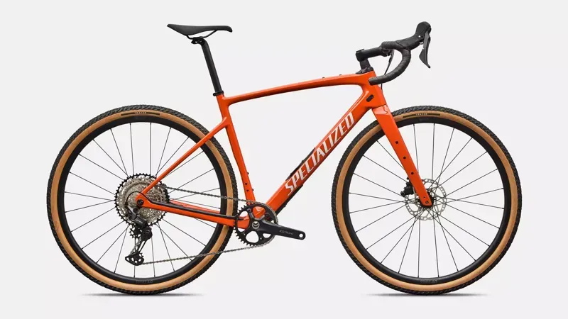 Specialized Diverge 4 Sport Carbon Shimano GRX 600 Gravel Bike in Deep Orange