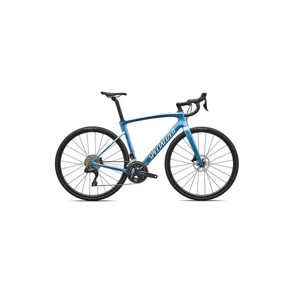 South Downs Bikes Specialized Roubaix SL8 Comp Shimano 105 Di2 Road Bike in Gloss Glacial Metallic | FREE delivery over £30 + Cycle Scheme