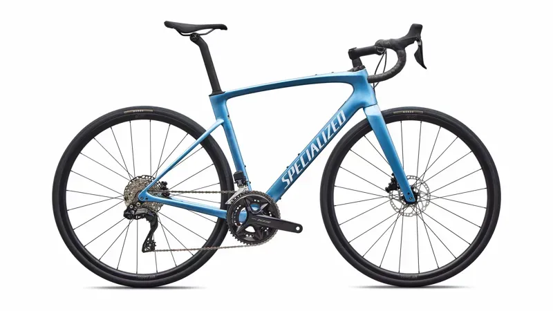 Specialized Roubaix SL8 Comp Shimano 105 Di2 Road Bike in Gloss Glacial Metallic