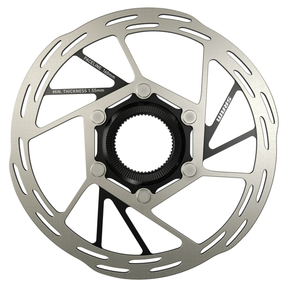South Downs Bikes SRAM Paceline CenterLock 160mm Disc Brake Rotor in Silver | FREE delivery over £30 + Cycle Scheme