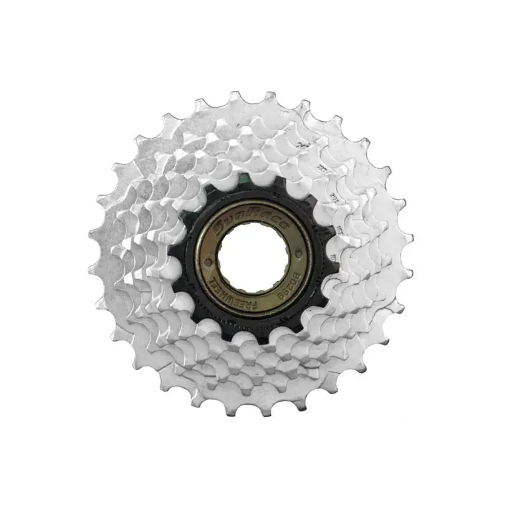 South Downs Bikes Sunrace ND Multi Freewheel 7 Speed 13 in Chrome Silver | FREE delivery over £30 + Cycle Scheme
