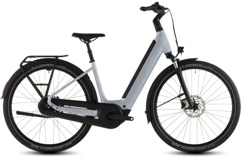 Cube Supreme Hybrid Comfort One 600 eHybrid Bike in Fog Grey