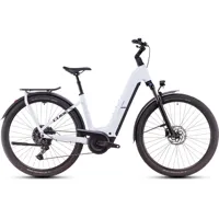 South Downs Bikes Cube Kathmandu Hybrid One 800 Hybrid Bike in Polar White/Black | FREE delivery over £30 + Cycle Scheme