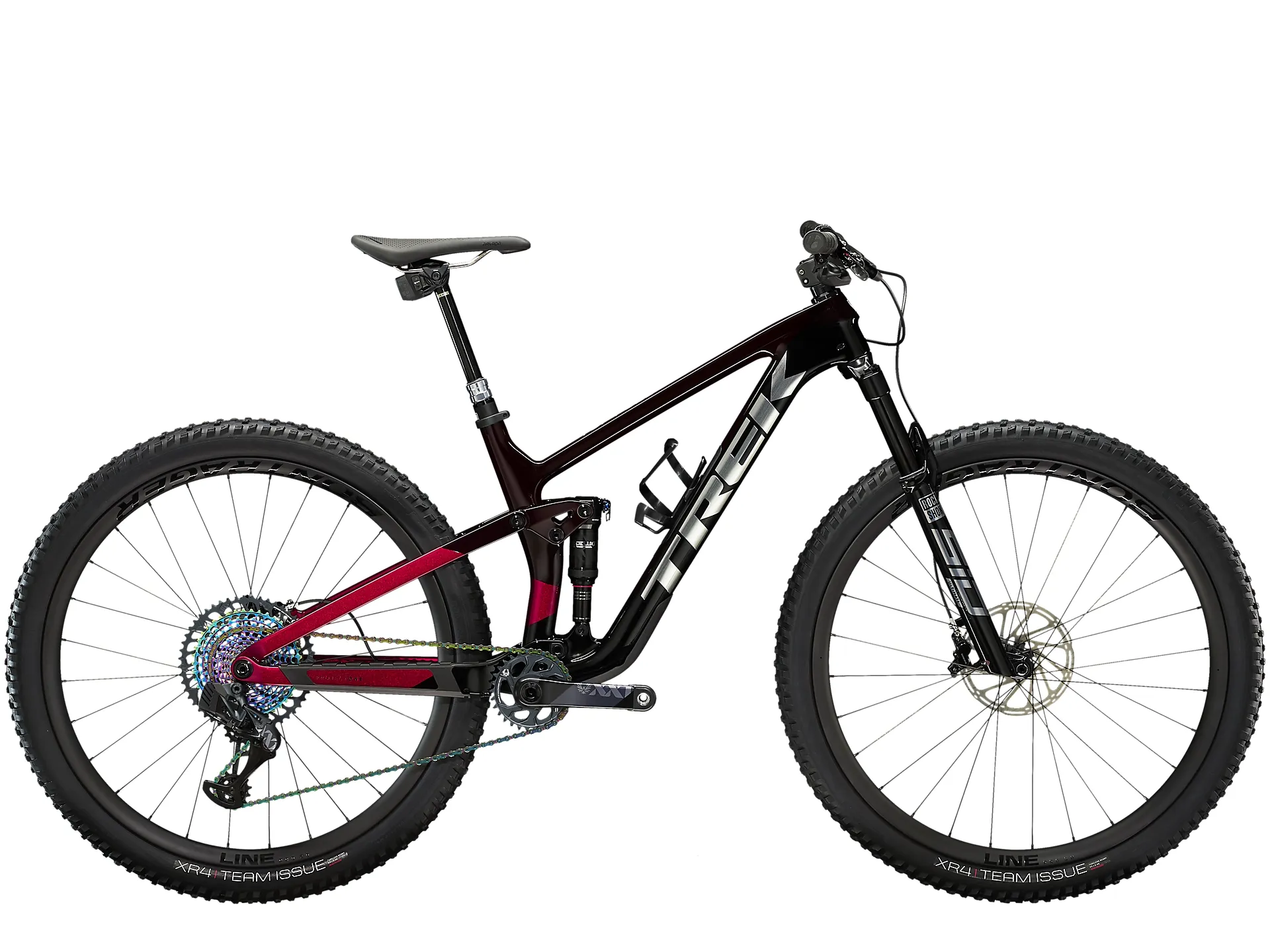 Trek Top Fuel 9.9 XX1 AXS MTB in Carbon Red Smoke Black