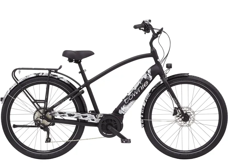 Electra Townie Path Go! 10D Step-Over E-Gravel Bike In Black