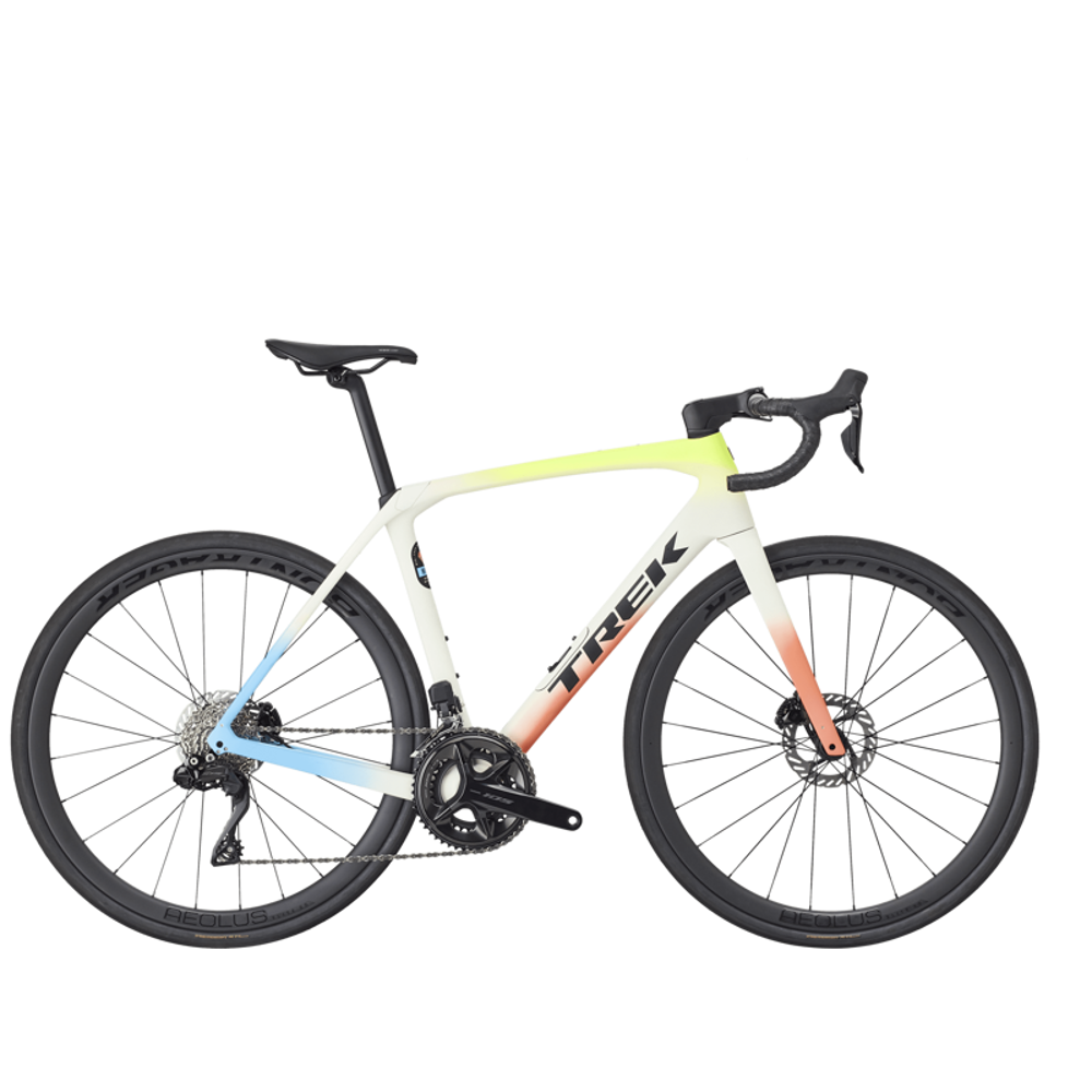 South Downs Bikes Trek Domane SL 6 Gen 4 Road Bike In Era White/Glowstick/Coral Fade | FREE delivery over £30 + Cycle Scheme