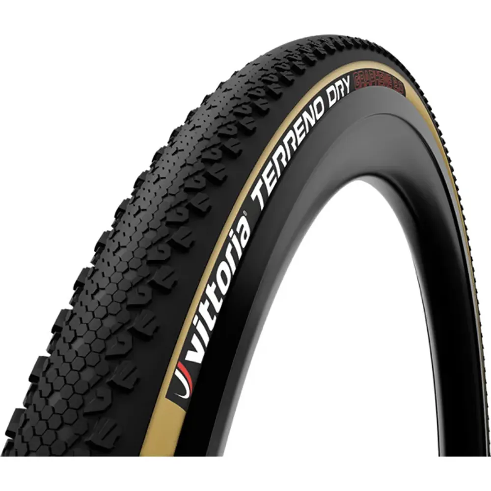 South Downs Bikes Vittoria Terreno Dry 700x47c Gravel Tire in Black/Tan | FREE delivery over £30 + Cycle Scheme