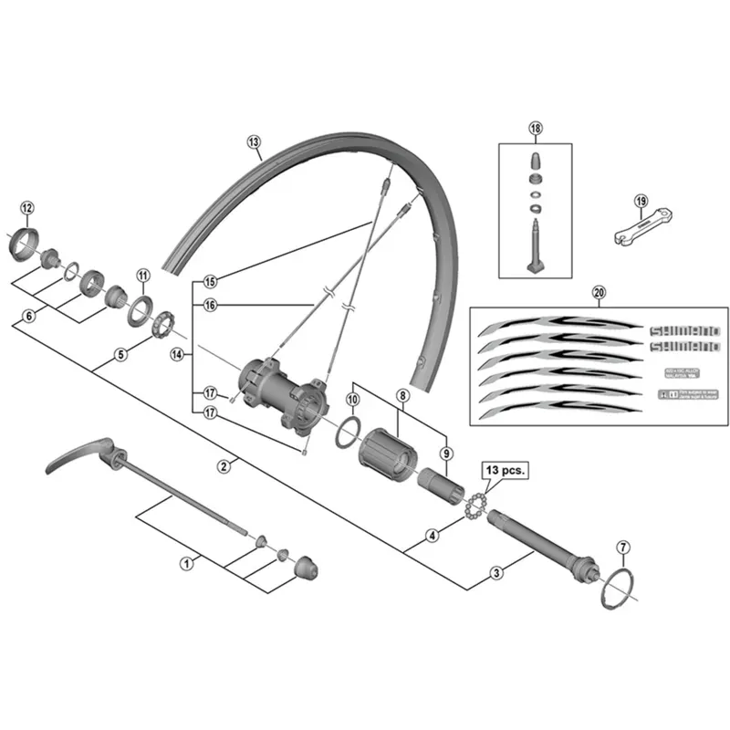 Shimano Spares WH-6800-R Freehub Body-1